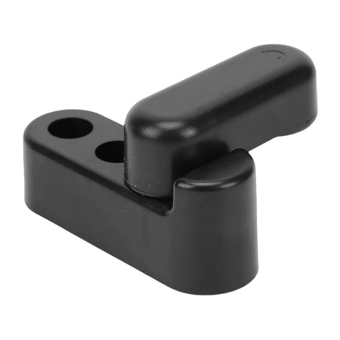 Hella Secure Rv Table Board Buckle Kit Featuring 180 Degree Rotating Lock Clips and Heavy Duty Triangle Brackets In Black, ABS clips for RV tables.