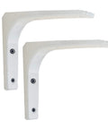 Gotta Have These Solid Flex L Shaped Shelf Brackets With Screws For Wall Mount Floating Shelves Heavy Duty Iron Corner Support in white