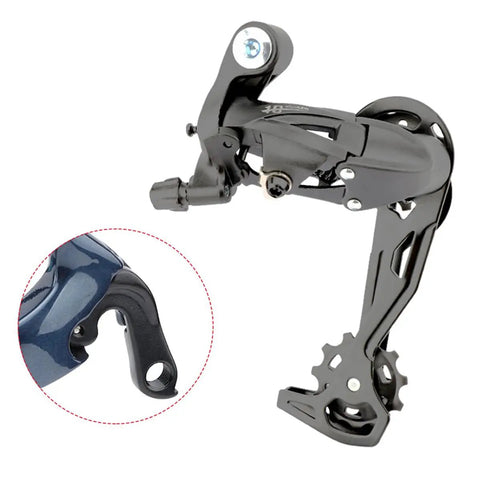 Aluminum Alloy Rear Derailleur for 7 8 9 Speed Bikes Smooth Shifting on MTB Rides Durable and Stable Gear Performance with hanger mount