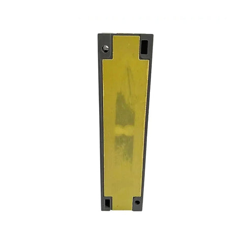 Rugged Heavy Duty DC 1P MCCB Circuit Breaker Rated At 400 Amps For Rooftop Solar And RV Batteries And Smart Auto Shutoff Switch front view showing casing and contact area.