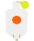 AR500 Steel Hostage Target 12 by 20 Inch Three Eighths Inch Armor Bullseye Reactive Target for Pistols and Rifles With 2 by 4 T Post Bracket