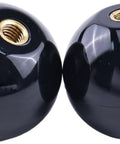 Two Pack M6 Threaded Ball Knobs Black 35mm Ball Top For Joystick Handles And Control Levers, Grip Ready And Durable