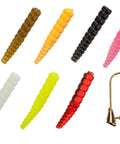 Mini Jig Kit For Trout And All Freshwater Fish 85 Piece Set With 70 Grub Bodies And 15 Size 14 Hooks killer for fly fishing