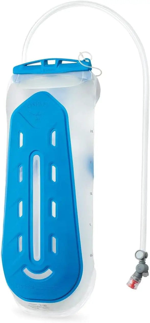 3L Hydration Reservoir For Backpacks With Bite Valve, BPA Free Leakproof Hydration Bladder with QuickConnect and Slide Seal in blue
