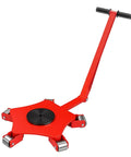 Heavy Duty Machinery Skates With Steering Handle Dual Pu Or Steel Wheels Smooth Operator Machine Mover Dolly for smooth movement.
