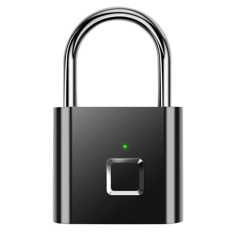 One Touch Fingerprint Lock With USB Charging For Gym Lockers, Sports Gear, School Employee Lockers, Suitcases And Bikes, No App No Bluetooth