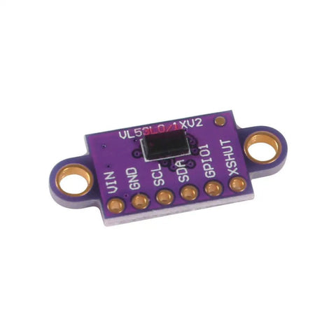 VL53L0X Time Of Flight ToF Laser Ranging Sensor Breakout Module Pack Of 4 I2C For Arduino And Microcontrollers FlightSense Distance Measurement Great For Robotics Projects And Prototyping, close-up view of sensor module