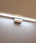 20-Inch Chrome LED Vanity Light Bar 12W Over Mirror Lighting with 850 Lumens Cool White 6000K Modern Acrylic Wall Mount