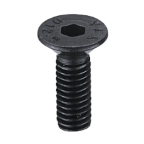Close-up of M4x10 flat head screw for Beefed-Up Derailleur Hanger 461 D494 Compatible with Hanger No 40 Quick Install, black