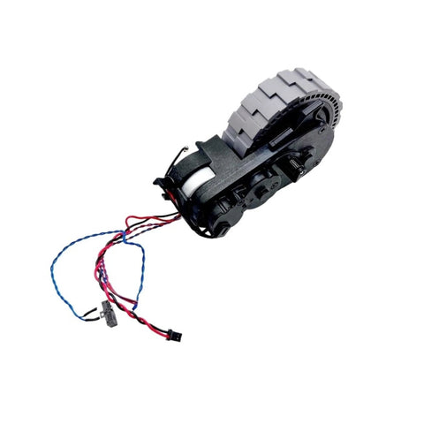 Left and right wheel assembly for Ecovacs Deebot Omni Turbo vacuum, with tire and wiring harness