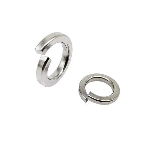 Lock Washer And Gasket Kit 1035 Piece Stainless Steel Spring Split Washers Set M1.6 Through M16 Durable DIY Assortment For Quick Easy No Tool Installations Ideal For Automotive Machinery And Home Projects, stainless steel split washers