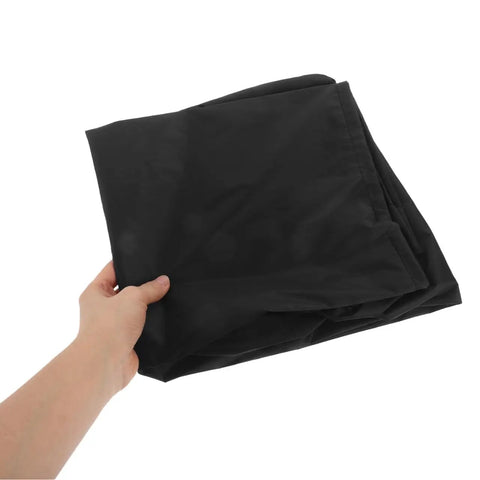Heavy Duty Outdoor EV Charger Post Cover With Kickass Waterproof And Dustproof Shell being held, durable matte black material.