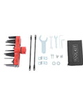 Four Tooth Rotary Cultivator Tool With Weeding Wheel Attachment And Manganese Steel Blades Plus Handy Tool Bag two-in-one set for mowers.