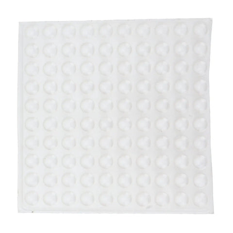 Transparent Adhesive Rubber Feet Pads 8x2.5mm on sheet, 100 pieces for glass ceramic plastic metal surfaces
