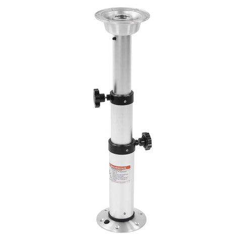 Adjustable Table Leg With Removable Design Lightweight Aluminum Alloy Three Section Height Range 430mm To 745mm Anodized Finish Built For RVs Caravans Motorhomes Boats Decks Dining Or Lounge Setup shown in full view.