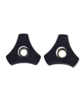 Two black M8 nut handles for Pro Grade T Track And Rail Accessories For Woodworking Tables And Saws