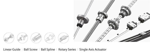 Ground 2505 Ball Screw 5mm Lead R25 With DFU OFU Ballnut Anti Backlash 500 Double Nut components for CNC and automation systems.