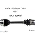 Front CV Axle Left And Right For 2009 2010 2011 2012 2013 2014 Nissan Maxima 3.5L V6 S SV Base Sedan Front Driver And Passenger Side Joint Shaft Assembly