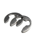 304 Stainless Steel E Clip Retaining Rings Kit 1.5 to 10 Mm Shaft Fasteners Circlip Assortment close-up view