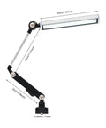 Heavy Duty 110V 16W LED Machine Work Light featuring adjustable arm and focus beam, dimensions include 20cm lamp length.