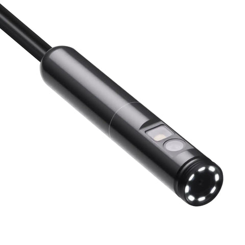 Dual Lens Endoscope Camera With Light For Android And iOS 1920P HD borescope tip with 8+1 LEDs and 2x zoom