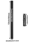 12-inch black extension tube and connector for Solar Torch Flame Lamp Extension Kit With Joint Connectors 6 Pack To Level Up Your Outdoor Lamps.
