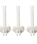 Three white Heavy Duty Sewing Machine Spool Pin 141000516 Built Tough for Garment Making and Pro Tailoring, Fits Most Machines