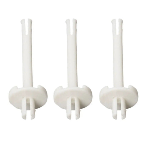Three white Heavy Duty Sewing Machine Spool Pin 141000516 Built Tough for Garment Making and Pro Tailoring, Fits Most Machines