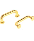 Gold Metal Mini Cabinet Knob Pulls Set, 1 To 12 Scale Dollhouse Furniture Hardware, Decorative Handles