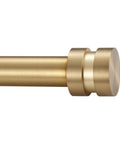 12 To 20 Inch Short Adjustable Warm Gold Curtain Rods Set 1 Inch Diameter Heavy Duty Side Curtain Rods With Aluminum End Caps