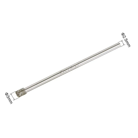 Diamond Coated Hole Saw Drill Bits Set 3mm 1/8 Inch Shank, ultra sharp cutting tool for glass, ceramics, tiles, and marble.