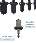 5 Piece Swaging Drill Bit Set For Copper Pipe Flaring, Portable Tube Expander Kit With 1/4, 3/8, 1/2, 5/8 And 3/4 Inch Bits