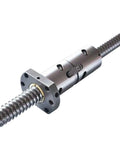 Precision Machined Ballscrew Featuring Rock Solid Bk Bf Ball Nut Housing For Heavy Duty Cnc Assembly And Smooth Linear Motion Built From Heat Treated Steel
