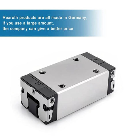 Single aluminum slider block R163221420 compact linear unit with sealed ball bearing carriage, CNC automation