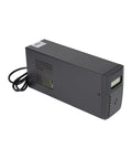 Stay Powered Up And Crushing Grid Failures Like A Boss With Rock Solid 1500VA 800W UPS Battery Backup showing a black unit with cables.