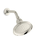 Bancroft 2.5 GPM Single Function Showerhead With Katalyst Air Induction Technology Delivers Boss Level Spray in nickel finish