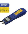 Fiber Optic Power Meter And Light Meter For Tech Pros Minus 70 To Plus 10 dBm 6 Calibrated Wavelengths Universal FC SC ST Interface