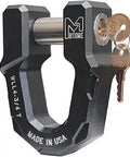 D Ring Shackle Black Anodized Aluminum Heavy Duty Off Road Vehicle Recovery With Tow Strap And Locking Pin Included 6061 T6 Aluminum