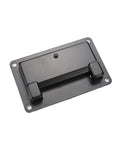 Black Recessed Pull Handle Set For Toolbox Chest Case Zinc Alloy Heavy Duty Flush Mount Door Handle with rust-resistant finish