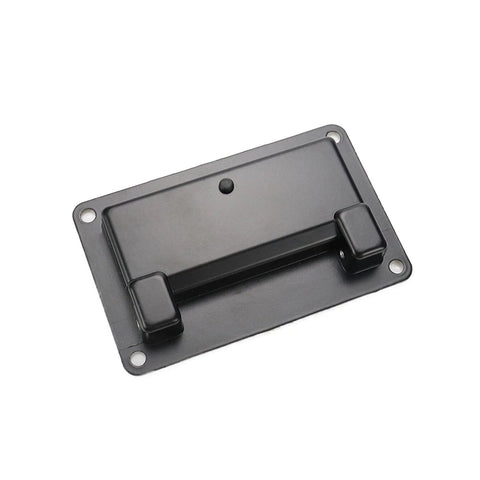 Black Recessed Pull Handle Set For Toolbox Chest Case Zinc Alloy Heavy Duty Flush Mount Door Handle with rust-resistant finish