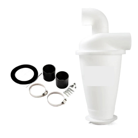 Turbocharged Industrial Vacuum Dust Separator With Dual Filter System, cyclone collector with attachment set, for woodworking