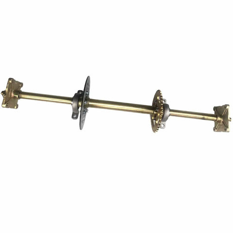 Beefy 815mm Rear Axle Assembly Kit With Shaft Hub Chain And Brake Master Cylinder For Buggy Go Kart Golf UTV ATV Accessories