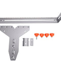 Solid Core Stainless Steel Router Milling Groove Bracket And Knockout Circle Cutting Jig With Crisp Dual Scale Markings for precise cutting.