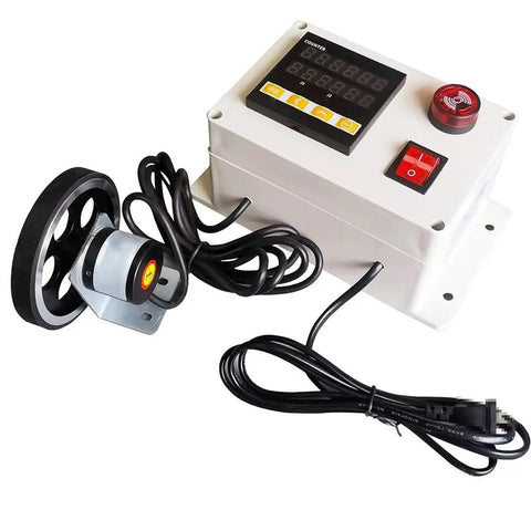 Slick Rollin Roller Wheel Length Meter Digital Counter Six Digit Display for measuring cable wire and fabric with precise tracking.