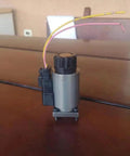 Heavy Duty 190 Pump Electric Proportional Valve With Wiring Harness Plug Built For Concrete Pump Truck Rig, showing wires and mounting base.