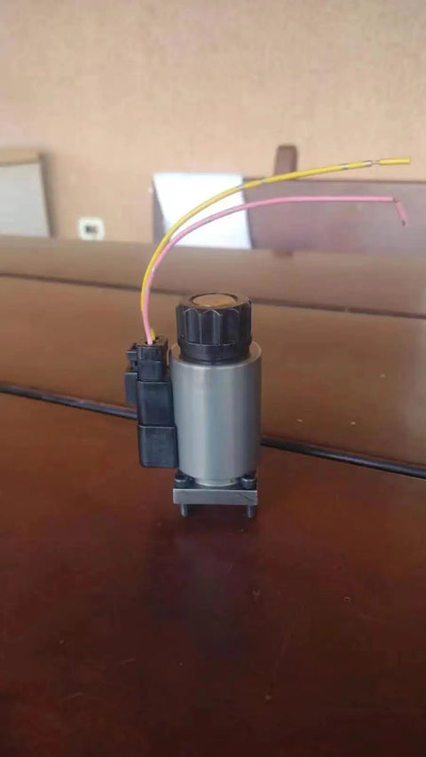Heavy Duty 190 Pump Electric Proportional Valve With Wiring Harness Plug Built For Concrete Pump Truck Rig, showing wires and mounting base.