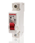 One-Pole 2A Miniature Circuit Breaker For Home Circuits, 230V/400V, DIN Rail Mount DZ47-63, Short-Circuit and Overload Protection