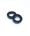 Rock Solid 2Pc High Temp Thin Section Bearings 6903 17X30x7mm shown from the front with black casing and ball design.