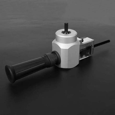 Double Head Metal Cutter And Nibbler Drill Attachment For On The Go Car Repair And Maintenance on dark surface
