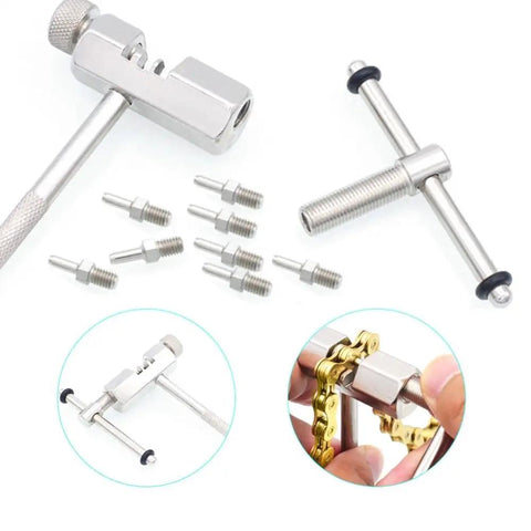 8 Piece Bike Chain Breaker Replacement Pins And Thimbles Set For Effortless Chain Repair And Maintenance Tools For Cyclists